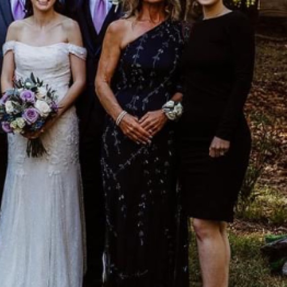 Navy classy dress(long) - Picture 5 of 8